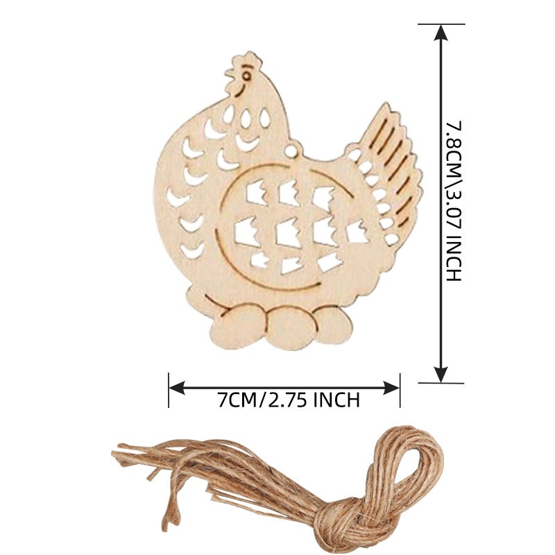 Wooden Christmas Tree Pendant Ornament Creative Carving Home Decoration Supplies|Christmas Decorations