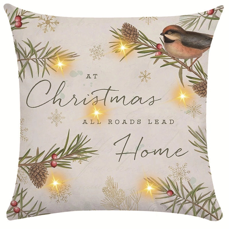 Festive Snowflake Throw Pillow Cover for Couch & Sofa | Home Decor Ornaments