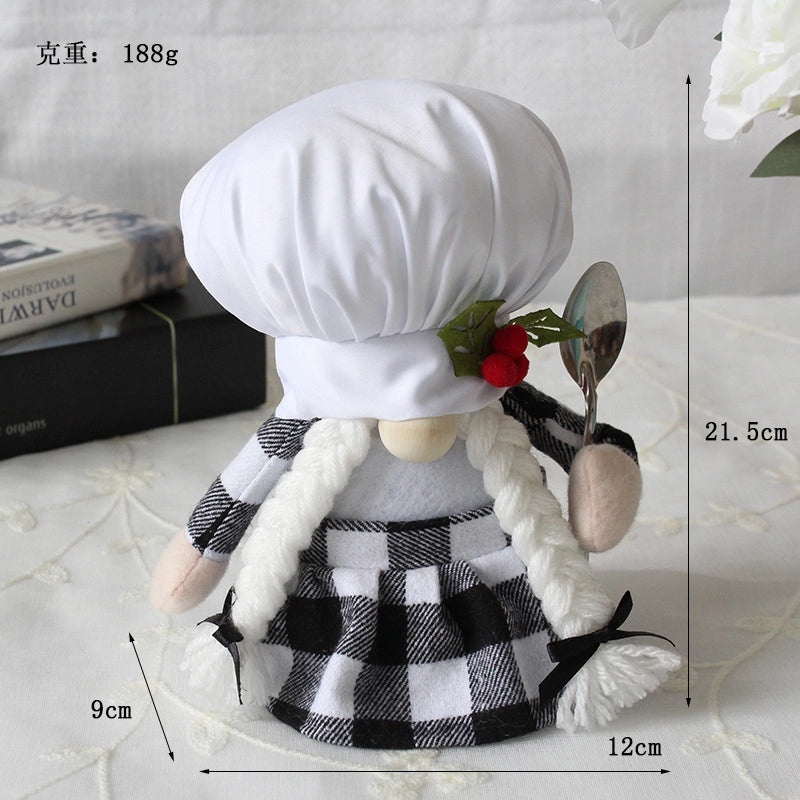 Adorable Gnome Chef Plush Toy Perfect for Festive Decor|Home Decor Plush Toys