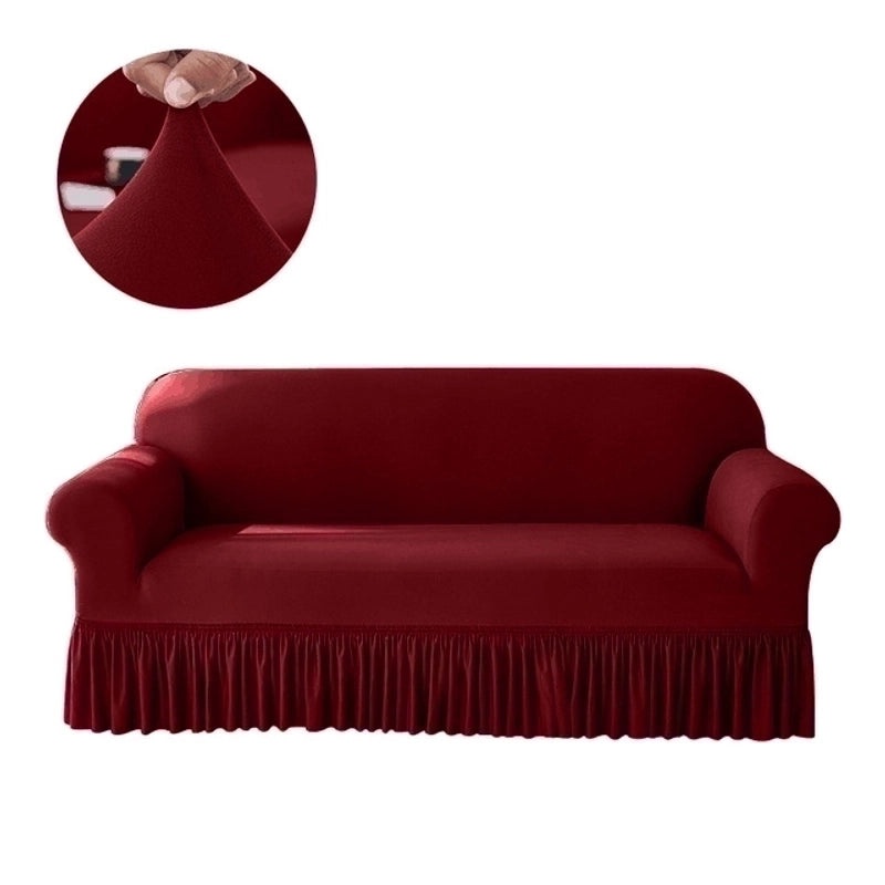 Solid Color Polyester Sofa Covers for Casual Vacation | Home Decor & Furniture Accessories