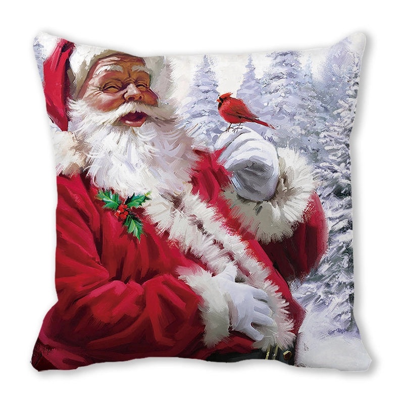 Festive Santa Pillow Covers for Couch Sofa Christmas Home Decor|Home Decor & Pillows