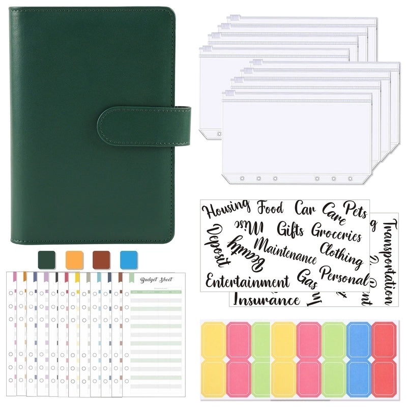 Classic A6 Pure Color Leather Loose-leaf Student Notebook | Stationery & Notebooks