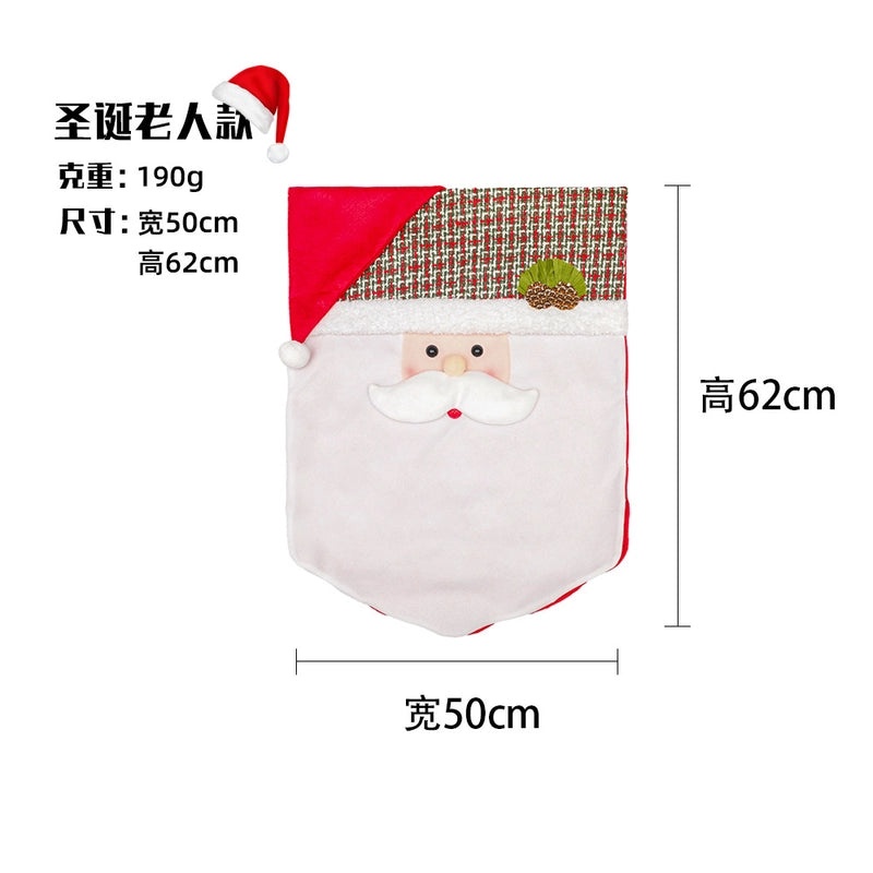 Festive Christmas Plaid Chair Cover for Indoor Use|Home Decor & Furniture Accessories