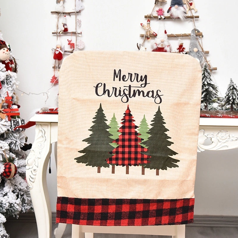 Festive Christmas Tree Chair Cover for Family Gatherings | Home Decor & Seasonal Accessories