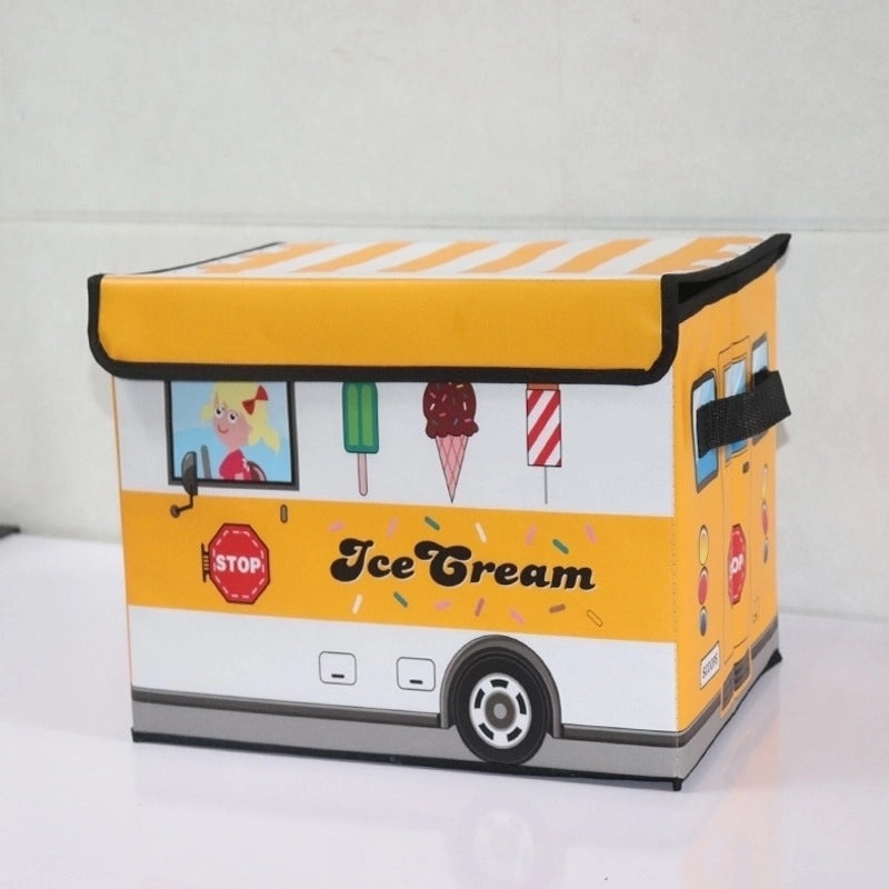 Portable Cartoon Fabric Storage Bin for Vacation | Home Organization