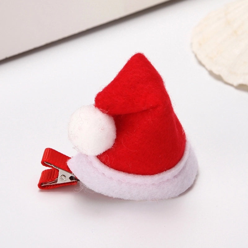 Festive Red Mini Hat Hair Clip for Kids|Children's Hair Accessories