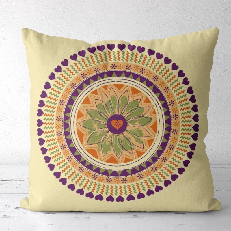 Vintage Printed Polyester Pillow Covers for Couch & Sofa | Home Decor Pillows