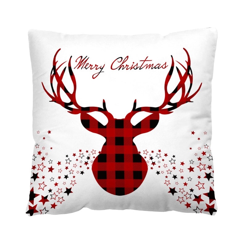 Christmas Plush Pillow Covers with Santa Claus & Christmas Tree Design | Home Decor & Sofa Accessories