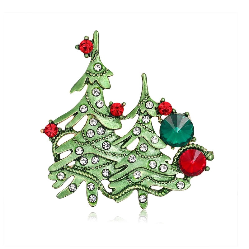 Festive Christmas Tree Rhinestone Alloy Party Accessories|Holiday Jewelry & Accessories