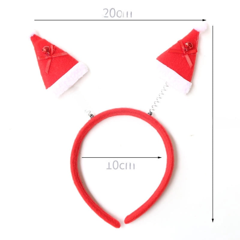 Festive Christmas Hairband with Santa Snowman and Reindeer Antlers for Kids Party Wear|Christmas Accessories