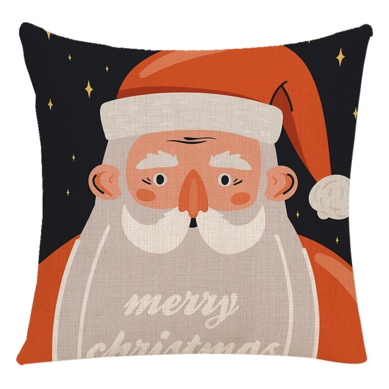 Cozy Letter Snowman and Elk Pattern Chemical Fiber Pillow Covers|Home Decor Pillows