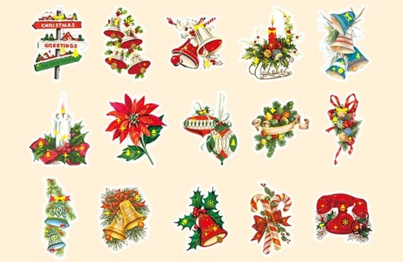 Christmas Cartoon Party Decorative Stickers Set 30PCS|Home & Living > Party Supplies > Decorations