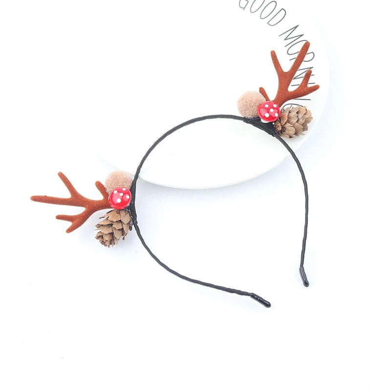 Festive Reindeer Antler Hair Clip for Christmas | Holiday Hair Accessories