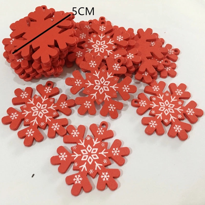 Creative Wooden Christmas Ornaments DIY Home Pendant Crafts Factory Direct | Home Decor & DIY Accessories