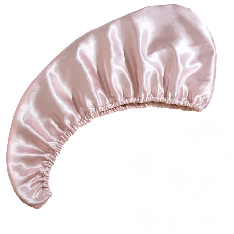 Solid Color Soft Faux Silk Hair Drying Cap for Everyday Use|Hair Care Accessories