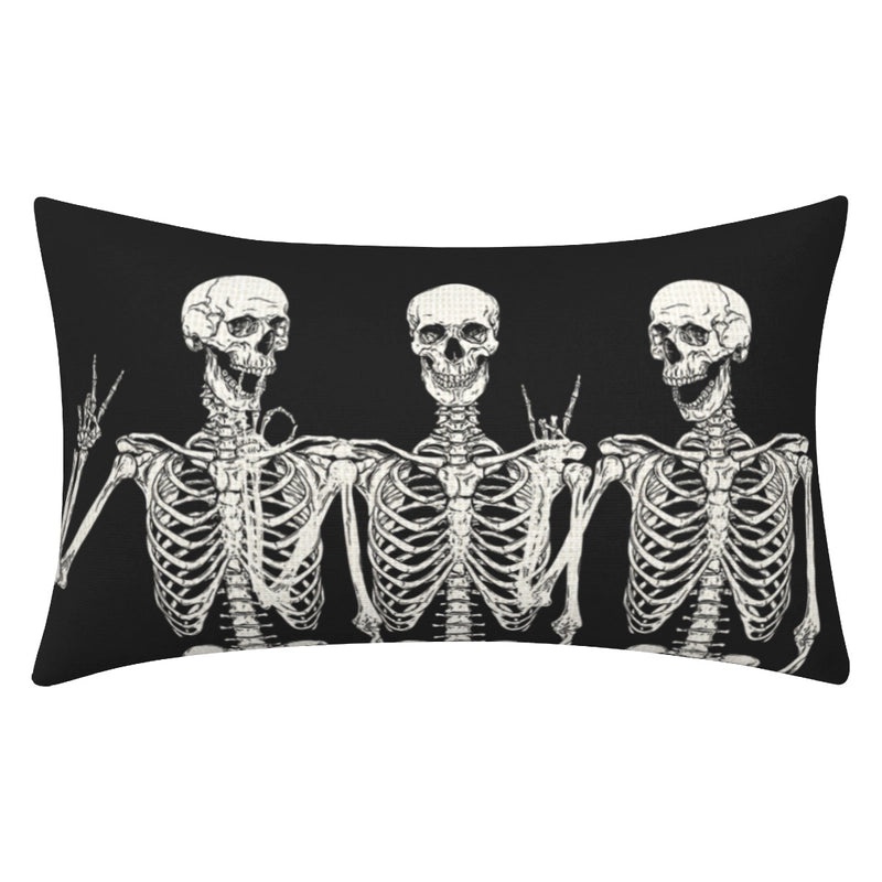 Halloween Ghost Letter Print Pillow Cover Cute Funny Polyester Case | Home Decor Pillow Covers