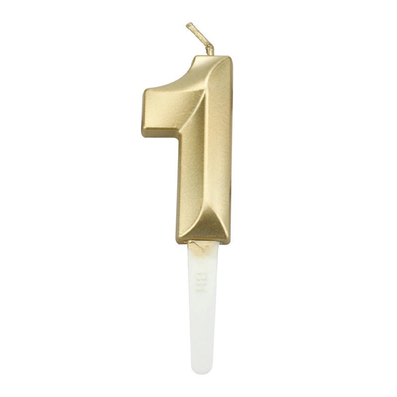 Minimalist Classic Number Candle Decorative Festival Props|Home Decor & Seasonal Accessories