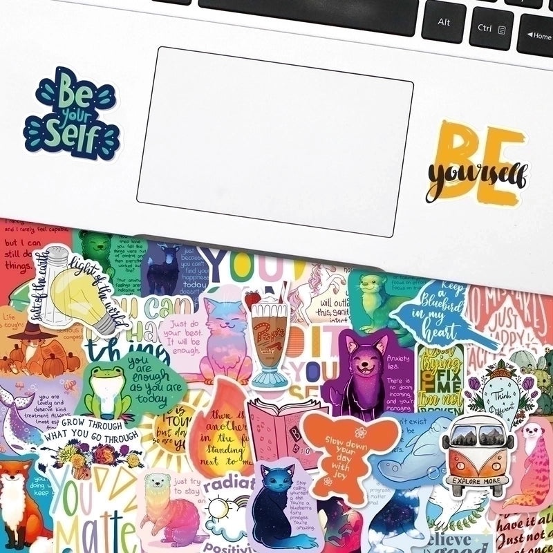 Inspirational English Quote Healing Text Stickers 300 Pieces for Scrapbooking & Journaling|Craft & Stationery