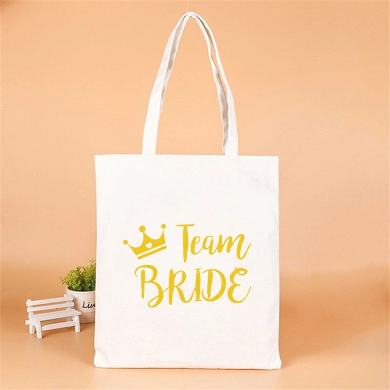 Personalized Linen Party Gift Bags with Letter Design|Party Supplies & Gift Wrapping