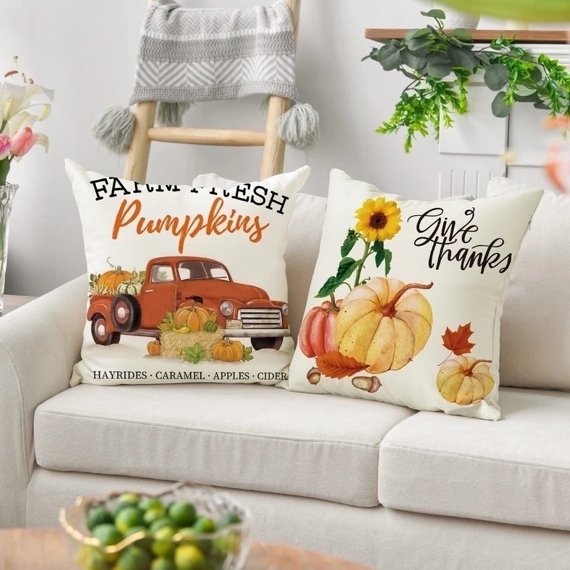 Elegant Color Block Linen Pillow Covers|Home Textile Pillows