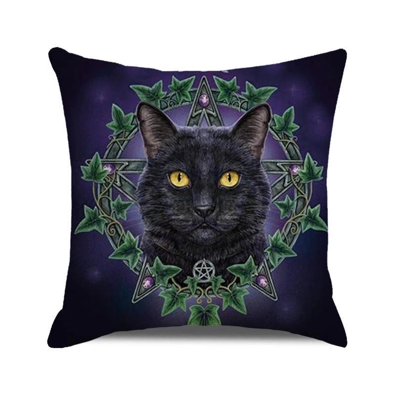 Halloween Skull Cotton Pillow Covers Retro Punk Style for Couch Sofa Decor|Home Decor & Pillows