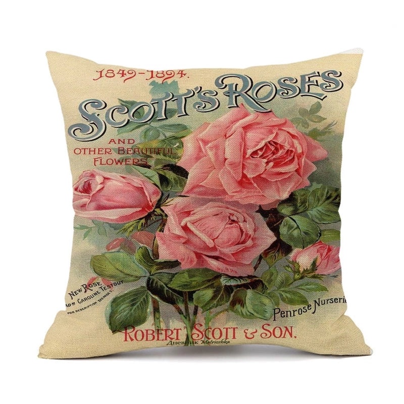 Rustic Sunflower Linen Pillow Covers|Home Decor Pillows