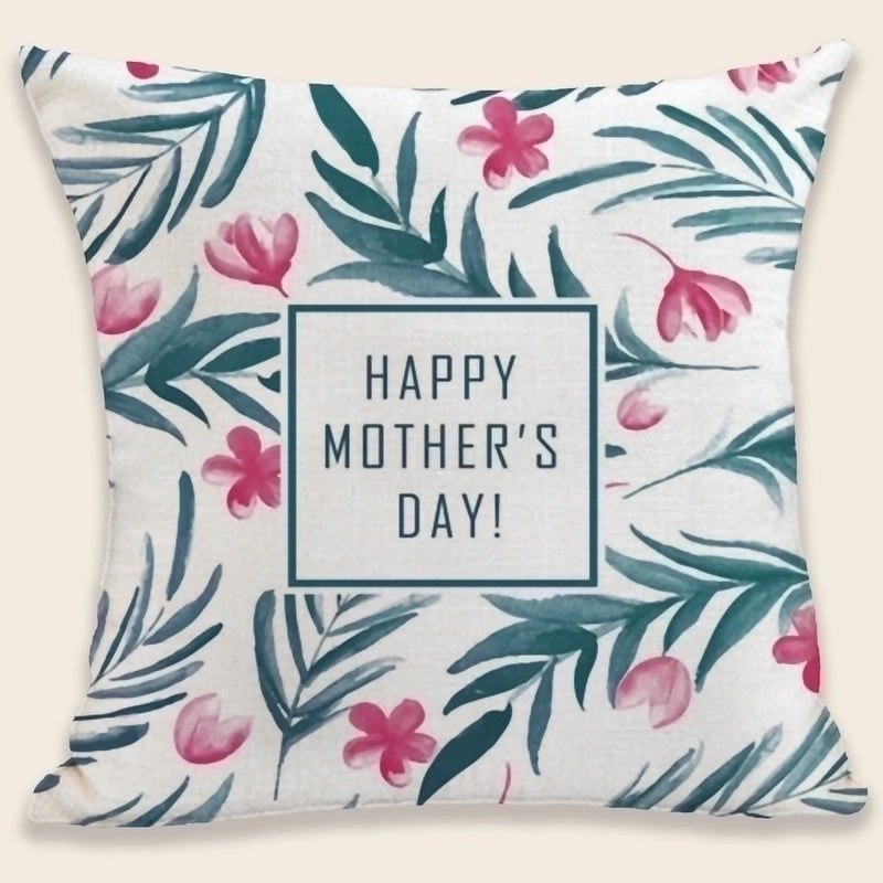 Mama Letter Plush Pillow Cases Minimalist Classic Style Soft Cushion Covers|Home Decor Pillows