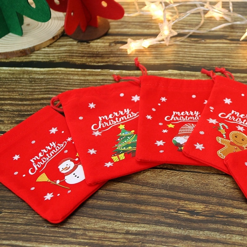 Christmas Nordic Style Christmas Tree Santa Claus Gift Wrapping Bags Party Festival Supplies|Holiday Gift Wrap & Bags