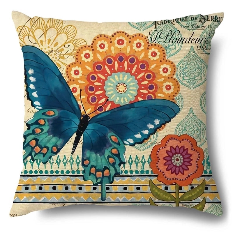 Trendy Animal and Floral Linen Pillow Covers|Home Decor Pillows