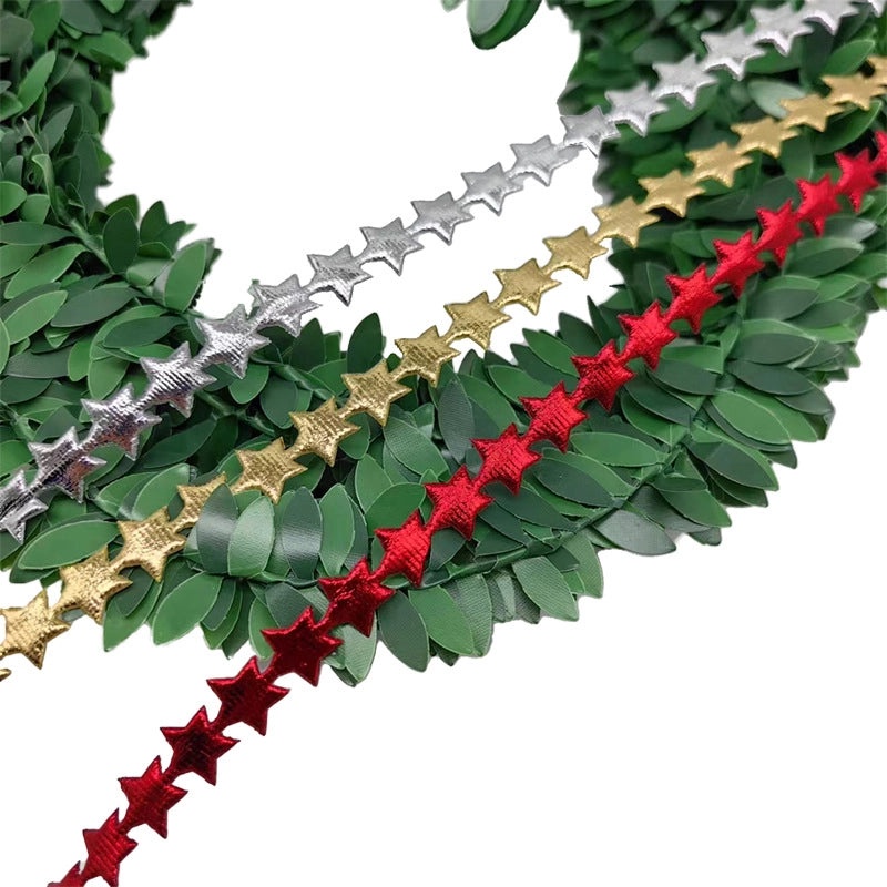 Christmas Star Ribbon Lace for Gift Wrapping DIY Jewelry Accessories 12mm/15mm|Craft Supplies & Jewelry Making