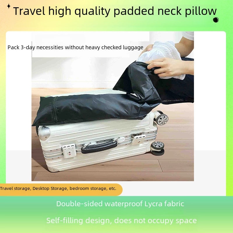 Travel Neck Pillow with Padded Pillowcase | Travel Accessories
