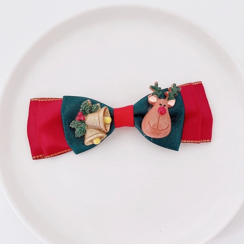 Christmas Bow Knot Hair Clip Cute Festival Party Accessory|Hair Accessories