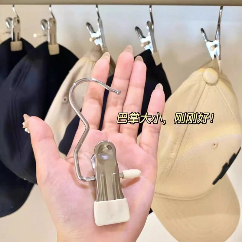 Stainless Steel Clothes Clips with Plastic Hooks Non-slip Seamless Socks Underwear Drying Household Multi-use Pegs|Home & Living