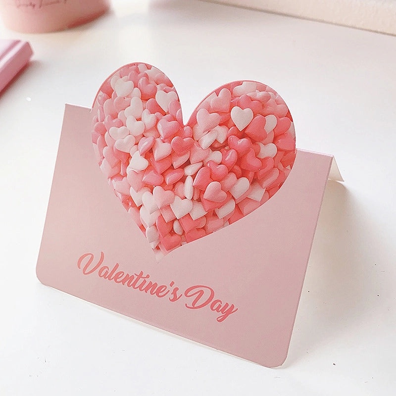 200 Pieces Valentine’s Day Heart Letter Paper Invitations Cute Date Festival Greeting Cards | Greeting Cards & Invitations
