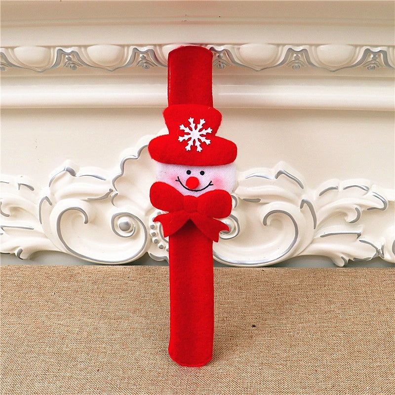 Christmas Light-Up Slap Bracelets for Kids, Snowman & Santa Designs|Kids Jewelry & Accessories