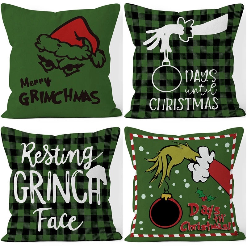 Festive Christmas Stripe Snowflake Pillow Covers | Home Decor & Living Room Accessories