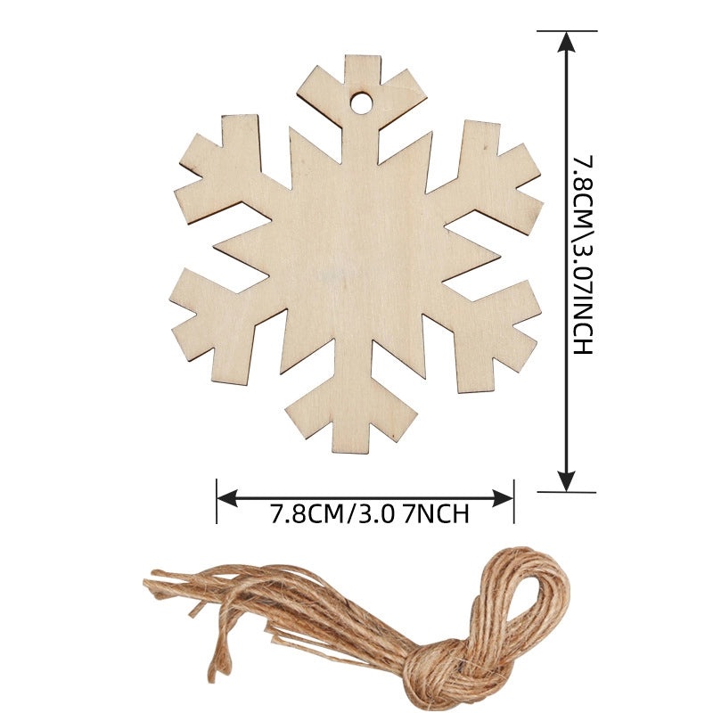 Wooden Christmas Tree Pendant Ornament Creative Carving Home Decoration Supplies|Christmas Decorations