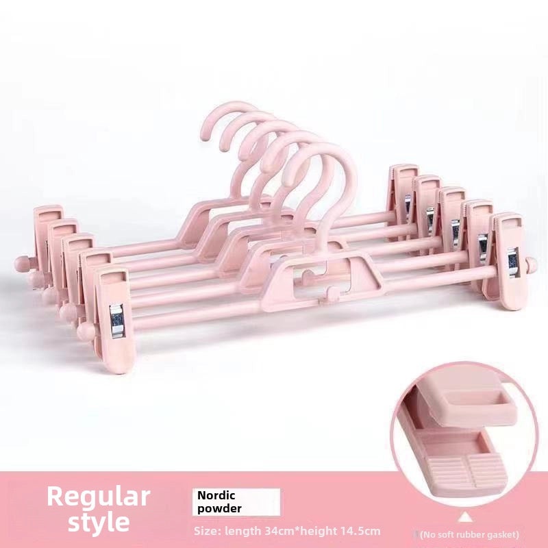 10 Pieces Stainless Steel Non-slip Pants Hangers for Household Clothes Storage and Drying | Home & Kitchen Storage