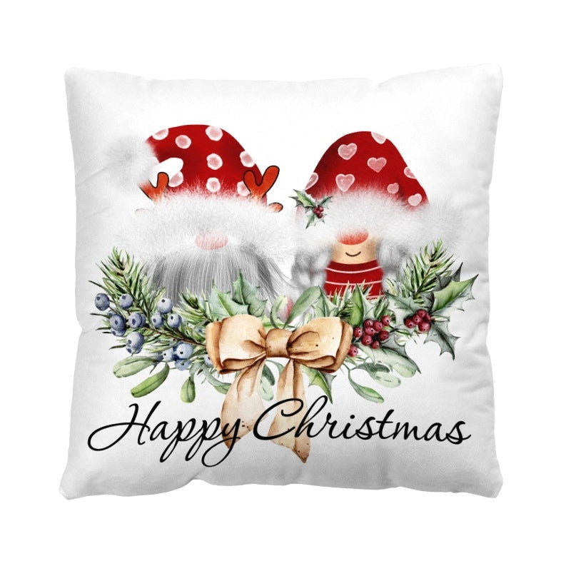 Plush Letter Print Short Pillow Covers for Casual Vacation Decor|Home Decor & Bedding