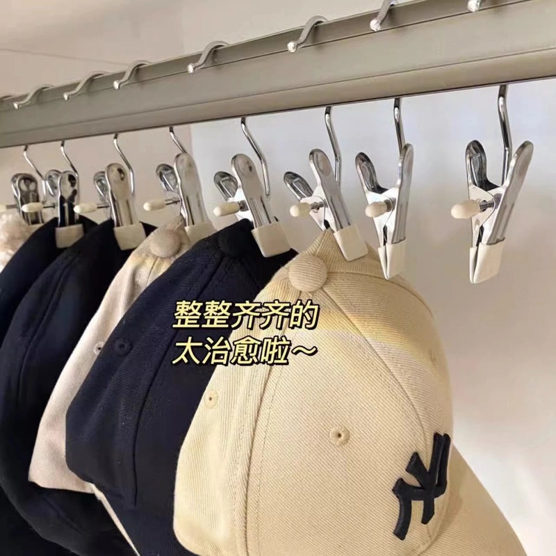 Stainless Steel Clothes Clips with Plastic Hooks Non-slip Seamless Socks Underwear Drying Household Multi-use Pegs|Home & Living