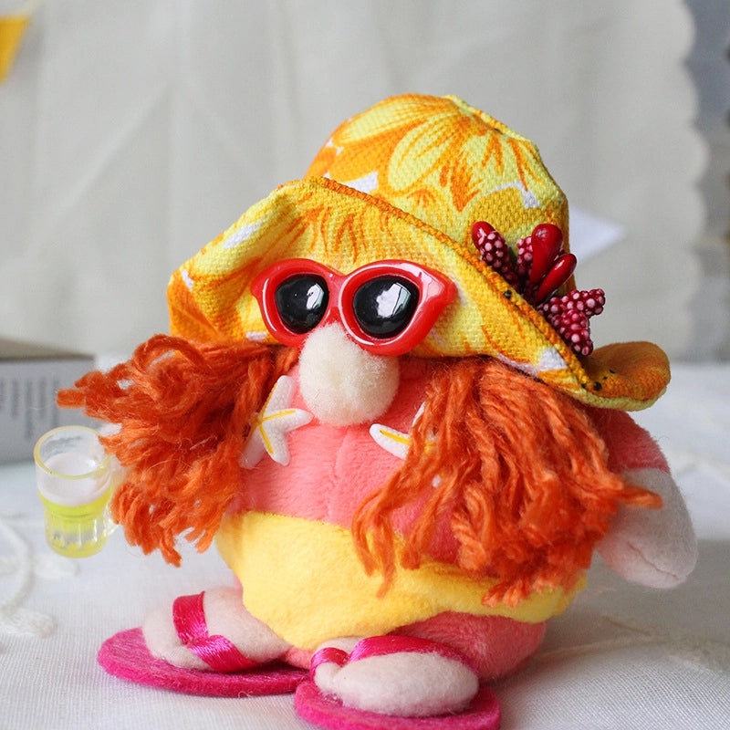 Adorable Faceless Old Man Beach Doll with Bikini | Creative Home Decor / Novelty Gifts