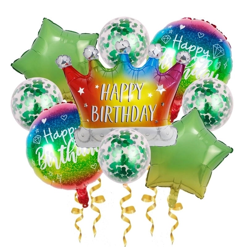 Birthday Letter Star Aluminum Foil Party Balloons Set | Party Decorations