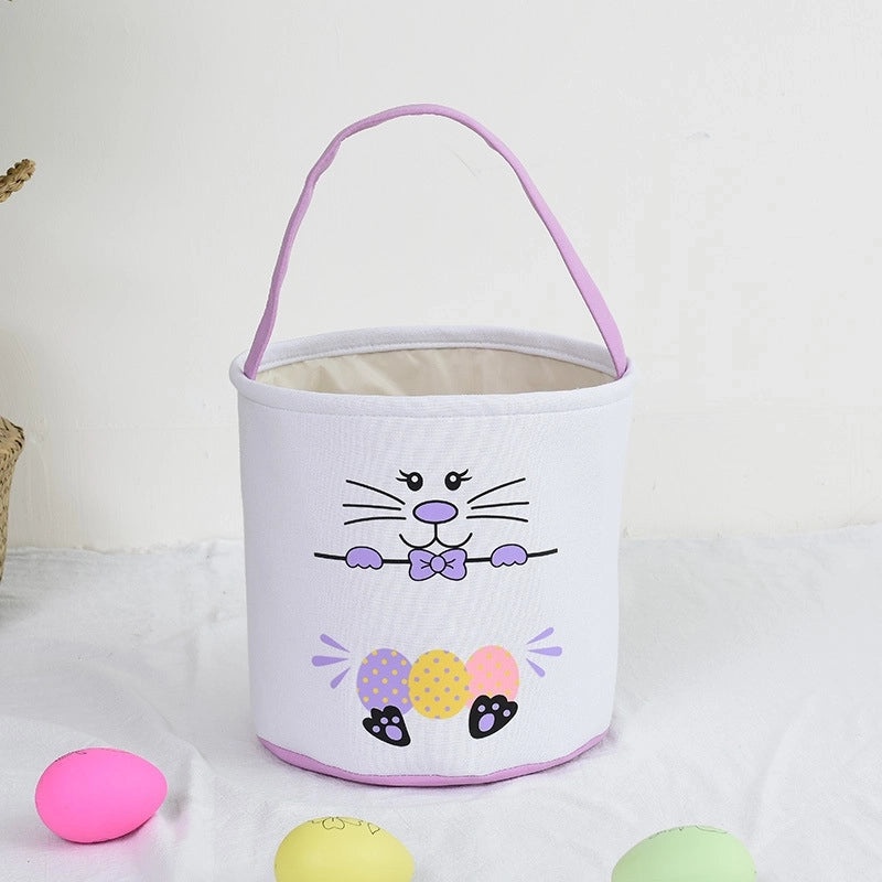 Minimalist Easter Rabbit Cloth Basket for Daily Use | Home Decor & Seasonal Accessories