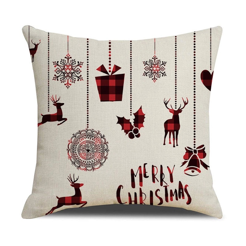 Stylish Elk Print Polyester Pillow Covers | Home Decor Pillows