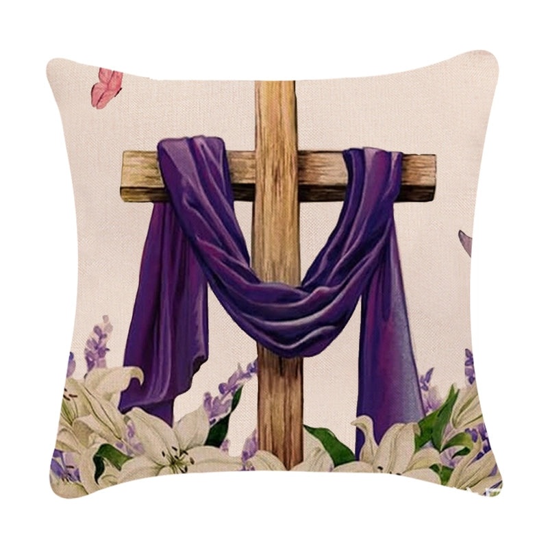 Minimalist Easter Rabbit Linen Pillow Covers for Couch and Sofa Decor | Home Decor Accessories