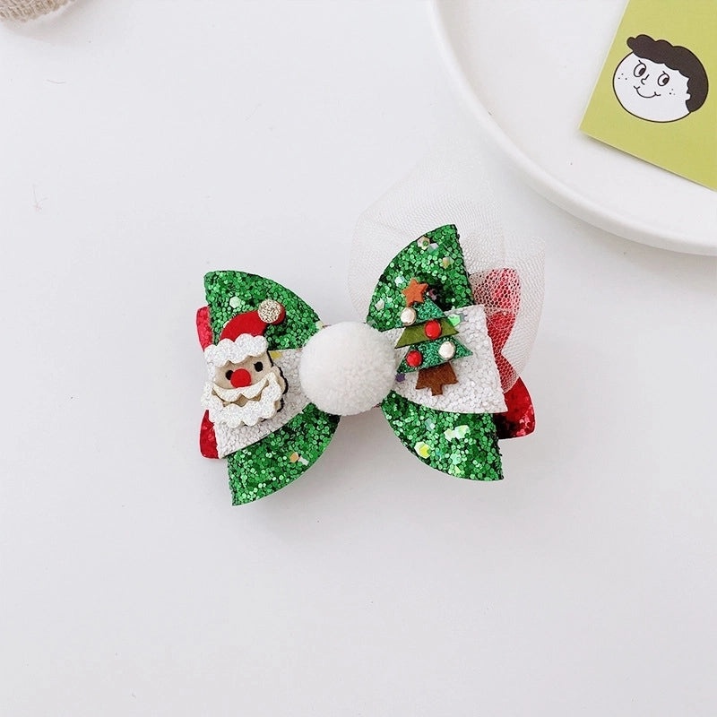 Christmas Bow Knot Hair Clip Cute Festival Party Accessory|Hair Accessories