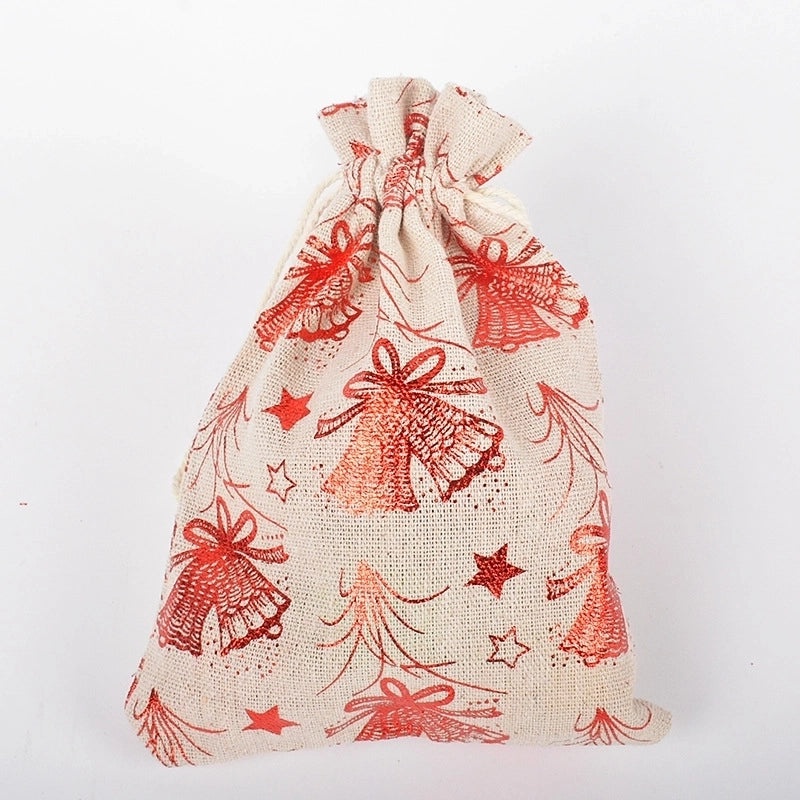 Christmas Star Reindeer Cotton Gift Bags for Holiday Season|Holiday Gift Bags & Wrapping Supplies