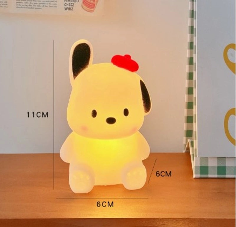 Adorable Bear, Pig, and Duck Vinyl Night Light for Indoor Use | Home Decor Lighting