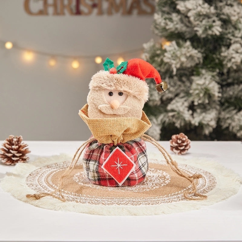 Christmas Cartoon Santa Snowman Gift Bags for Party Festival | Holiday Gift Bags