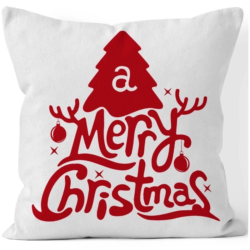 Christmas Tree Snowflake Plush Pillow Covers Soft Holiday Decorative Cushion Cases|Home Decor Pillow Covers